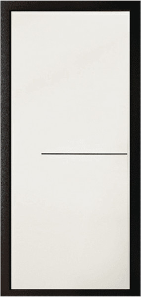 Входная дверь Элегант Черный шелк ФЛ-15 Белый матовый Agat