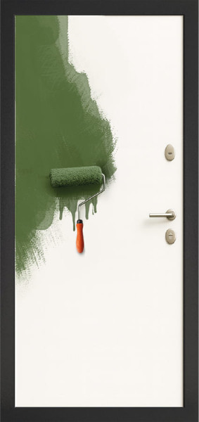 Входная дверь Элегант Черный шелк ФЛ-16 Гладкая под покраску Agat