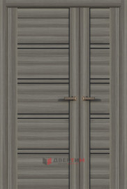 Межкомнатная дверь QX-41 ПО Миндаль распашная двухстворчатая 80+40 Quest doors