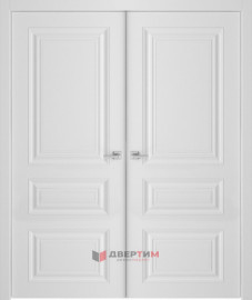 Межкомнатная дверь СК-1 Белый матовый распашная двухстворчатая V. Doors