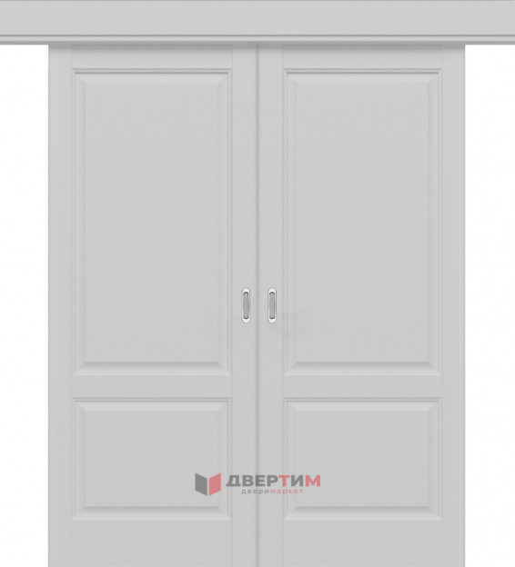 Межкомнатная дверь QD-1 ПГ Эмлайн Грей КУПЕ двухстворчатая Quest doors